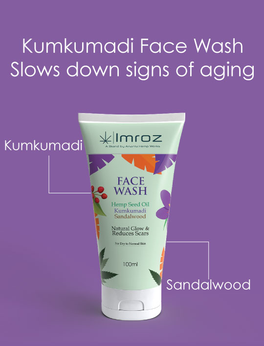 Kumkumadi face wash with hemp seed oil